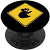 Australia Road Sign Koala Lover Cartello di avvertimento stradale Australia giallo koala PopSockets PopGrip Adesivo