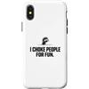 Never Tap Jiu Jitsu BJJ Grappling Boxing Custodia per iPhone X/XS I choke people for Fun in palestra per allenamento da boxe