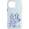 Marvel Deadpool Family Comic Blue Line Sketch Art Custodia per iPhone 16 Pro Max