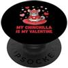 My Chinchilla Is My Valentine Il mio cincillà è il mio San Valentino PopSockets PopGrip Adesivo