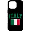 Italiano Travel Souvenirs Custodia per iPhone 16 Pro Bandiera Italia Italia Patrimonio Famiglia Italia