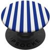 Elegant Geometric Vertical Lines Pattern Simpatiche linee verticali estetiche a righe blu e bianche PopSockets PopGrip Adesivo