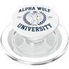 Alpha Wolf University Meme Alpha Wolf University Brainrot Alpha Wolf PopSockets PopGrip per MagSafe