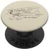 Cimeli dell'aviazione della Seconda Guer Progetto italiano del caccia biplano CR.42 Falco PopSockets PopGrip Adesivo