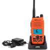 Jopix Marine 616P Arancione Walkie-Talkie Marino VHF Galleggiante, Impermeabile IP67, Potenza 5W, Riduzione Rumore NCR, Schermo LCD Multicolore, Omologato Marina Mercante