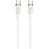 Ewent Cavo USB Type-C a USB-C PD 240W - 2m, Bianco in Silicone Flessibile & Morbido,Anti Groviglio, Ricarica Ultra Veloce & Trasferimento Dati 480Mbps,Compatibilità Type-C per Smartphone/Tablet/Laptop
