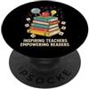 First Day Retro Structured Literacy Acad Insegnante Inspiring Insegnanti Potenziare Lettori Donna Fonica PopSockets PopGrip Adesivo