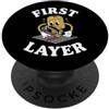 3D Printing Maker Hobbyist Apparel 3D Printing First Layer Maker Humor PopSockets PopGrip Adesivo