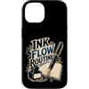 Jimbeels Custodia per iPhone 14 INK FLOW ROUTINE Stilografica Taccuino Scrittura
