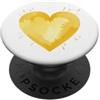 Yellow Aesthetics Gifts Cuore giallo San Valentino Love Poppy PopSockets PopGrip Adesivo