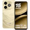 LAGENIO A11 Smartphone Android 15, 12GB RAM+128GB ROM/TF 1TB, 6.7'' HD+120Hz, Octa-Core Unisoc T7250 Telefono Cellulare, 5150mAh/13MP+8MP/Fingerprint/Face ID/4G Dual SIM/Widevine L1/OTG
