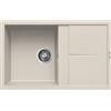 Elleci Lavello Elleci Incasso 1 vasca 79x50 Unico 300 Granitek Bianco Soft LGU30039