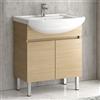 KAMALU Mobile bagno a terra 65 cm con 2 ante BN-65AT