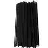 Generic Bastoncini per diffusori di oli essenziali, in rattan naturale, 50 pezzi, set per aromaterapia per la casa, nero/bianco (23 cm, diametro nero, 3 mm)