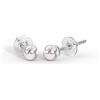 Bjt404 Orecchini Perla Swarovski 4Mm Stainless Steel