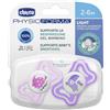 Chicco (Artsana Spa) Physioforma Light 2-6M Succhietto Silicone Rosa 2 Pezzi
