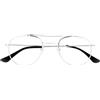 Industrie Ottiche Italiane Srl Occhiale Da Lettura Premontato Corpootto Metal Argento +3,50 Diottrie