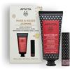 APITA COFANETTO REGALO — CREMA MANI IDRATANTE 50 ML CON TEA GRECO DI MONTAGNA, MIELE E PROPOLI + BALSAMO LABBRA AL RIBES NERO 4.4 G CON SFUMATURA BORDEAUX. INGREDIENTI DA COLTIVAZIONI BIOLOGICHE.