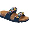 Calzatura Nice Microfibre+Beaded Bride W Navy Blue/Multi 41 Calzature