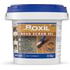 Roxil Gel esfoliante per legno - Detergente per legno a base di acido ossalico per ravvivare i mobili e le decorazioni da esterno invecchiati, ripristinare il colore e la venatura del legno. (3 litri)