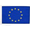 AZ FLAG Bandiera Europa 45x30 cm - Bandierina Unione Europea - Ue 30x45 cm Cordicelle