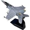 Modellino Caccia F/A-18 Modello Pre-Assemblato Riproduzione Aereo Super Hornet