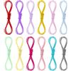Ouligay Elastico per bracciali, 12 colori, filo di nylon, 2 mm x 120 cm, colorato elastico, filo di seta, per braccialetti fai da te