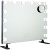 Flamingueo Specchio Trucco con Luci - 14 LED - 3 Modi di Luce - Intensità Regolabile - Controllo Tattile - Presa USB - Specchio Ingranditore Incluso - Vanity Mirror - Nero - 58x15x51cm