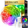 FUPT Striscia LED 5M，Striscia LED TV Retroilluminazione，Led Striscia Comandabile Tramite app E telecomando,Strisce Led Sincronizzazione Musicale,per Decorazioni Casa, Bar, Festa