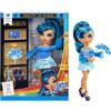 Rainbow High Pretty in Paris Fashion Bambola - Skyler Bradshaw - Bambola alla moda color blu di 28 cm con cucciolo, borsetta e accessori, per giocare, snodata, da collezionare, età dai 4 ai 12+ anni