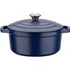 Gsw Solid cast iron pot - GSW - BLUE MAGIC - 20 cm - Round - Induction - Blue