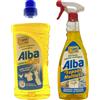 Generico Set Alba Sapone Ecologico Gel a Mano e In Lavatrice 1000 ml con Alba Sapone Multiuso Spray 750 ml