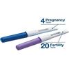 Clearblue Monitor di fertilita' clearblue advanced in stick 20 pezzi + 4 test di gravidanza
