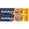 Kukident bipacco morso insuperabile crema adesiva dentiere 57 g x 2