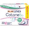 Lines cotone bio salvaslip ripiegati 24 pezzi