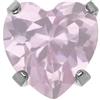 Studex System75 tiffany cuore rosa 5x5mm acciaio