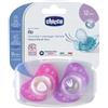 Chicco succhietto air boy in silicone 16-36 mesi 2 pezzi