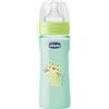 Chicco biberon well being colorato in polipropilene unisex da 250 ml medium silicone