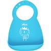 Chicco bavaglia silicone azzurro