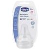 Chicco tettarella well being 2 mesi+ medium silicone 2 pezzi