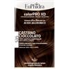 Euphidra colorpro xd 535 castano cioccolato gel colorante capelli in flacone + attivante + balsamo + guanti