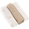 Traumeland Träumeland Set 3 Pezzi Panni di Mussola 80x80 Coniglietto Salterello Beige