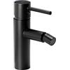 Rea - Tess Rubinetto Bidet Nero Miscelatore Monocomando In Ottone Per Wc Wc Bagno (Nero Opaco) 12x4,5x18,5cm