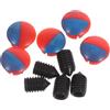 AUTSUPPL 5 pezzi copri foro rubinetti cucina con viti esagonali e chiave tappo per lavello, design elegante e compatibile con maggior parte dei rubinetti accessori cucina blu e rosso