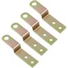 TopHomer 4 pezzi di staffe a forma di Z, staffe angolari per cornici a destra, fascette di fissaggio per mobili, scaffali, casa, capanno, cancello - 10 mm