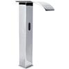 Ymiko Rubinetto Lavabo Bagno con Sensore a Infrarossi Touchless e Flusso a Cascata in Ottone Anticorrosione per Uso Domestico, Ufficio, Centro Benessere