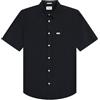 Wrangler - Camicia Uomo - vestibilità Regular - SS 1 Pkt Shirt - Argento Rosa