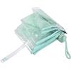 Lazmin112 Ombrello Pieghevole Trasparente, Ombrello Esterno Trasparente Cherry Blossom Ombrello Pioggia per Ragazze alla Moda(Verde)