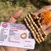 LAB Certified TULSI TULASI VAISHNAV ISKCON Japa Mala ROSARIO 108+1 Bead Prayer