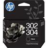 HP 302/304 Nero, B7RT7AE, Cartuccia Originale da 120 Pagine, Compatibile con Stampanti serie DeskJet 1110, 2130, 2600, 3630, 3700, ENVY 4520, 5010, 5020, 5030, 5050 e OfficeJet 3830, 4650, 5200